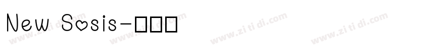 New Sosis字体转换